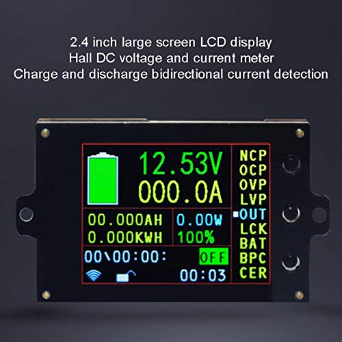 FOREGA Hall 500V 200A Wireless Voltmeter/Ammeter with 2.4-inch Color Screen, Capacitive Power Detector Tester