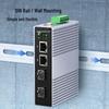 ZKTEK Industrieller Din-Schienen Gigabit Glasfaser-Switch & Transceiver