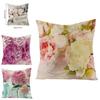 Elegant Flower Patterned Waterproof Pillow Case Ideal For Sofa And Garden Decoration