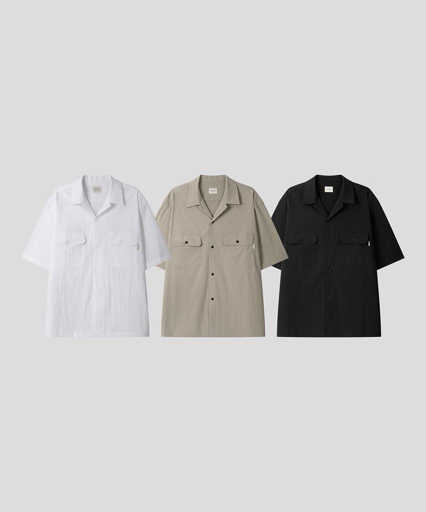 BLACK MOMENT Tech Pocket Half Shirt [Black]