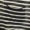 SAINT LAURENT made in Italy Border Pattern Short sleeve V neck knit XS Women Used