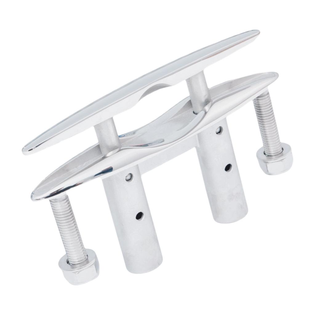 Expandable Stainless Steel Boat Cleat Having Smooth Ergonomic Finish Ideal For Limited Areas On Vessels