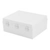 Electrical Junction Box Plastic Buckle Waterproof Project Box Electrical Enclosure with Grey Cover Mounting Plate