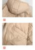 Women's 2024 Mid-Length Lightweight Hooded Down Jacket - Slimming Autumn/Winter Fashion with Xiangyun Pattern.