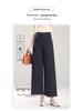 Beige Turn-Up Wide-Leg Cropped Pants - Women's 2025 Spring/Autumn Casual Loose Fit