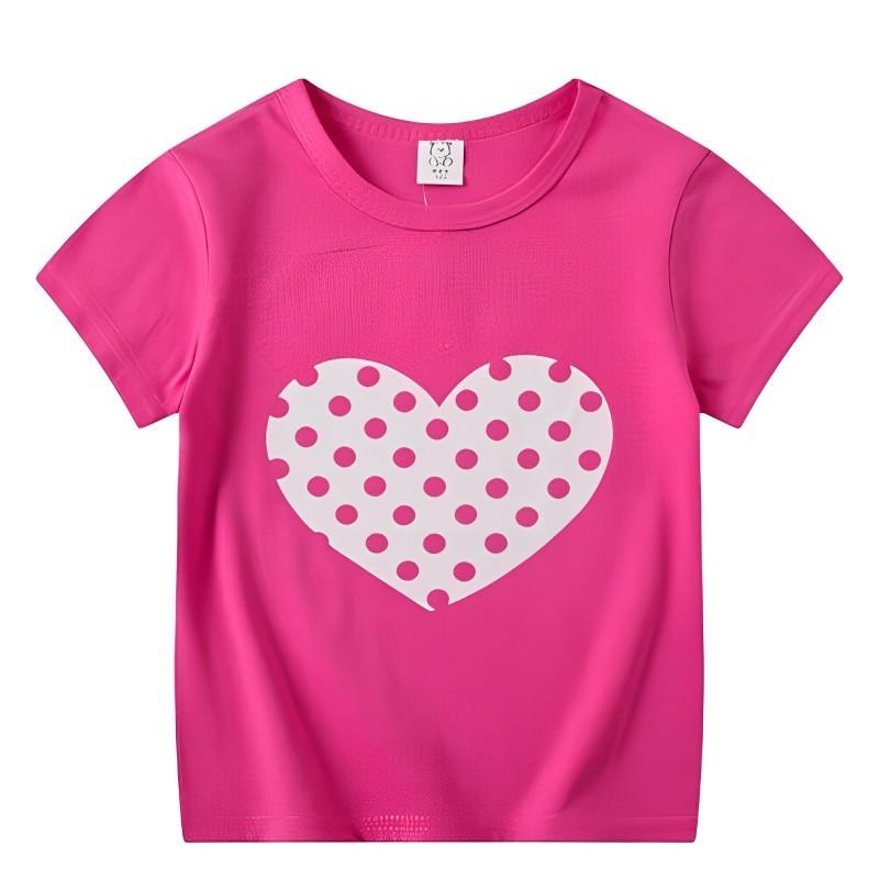 T-shirt Girl Boy Cute Pattern Printed Short Sleeved Shirt