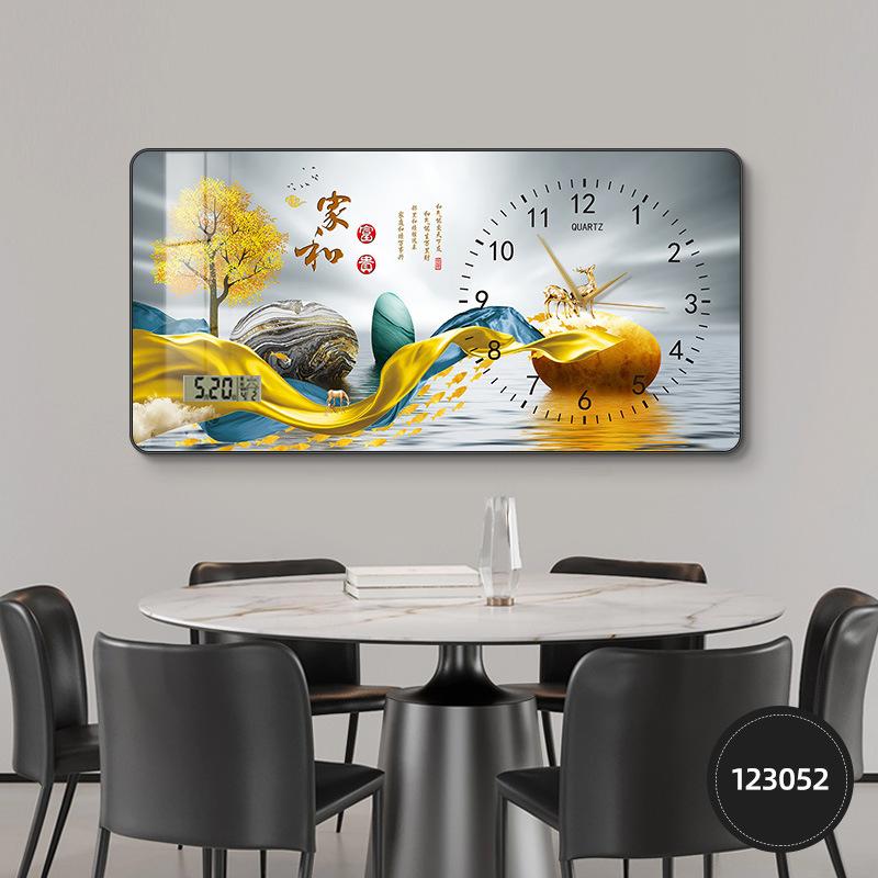 Clock Wall Clock Perpetual Calendar Electronic Watch Wall Hanging Modern Minimalist Restaurant Decorative Painting Hanging Watch