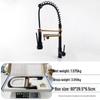 Handun Black Gold Dual-Function Pull-Out Kitchen Faucet