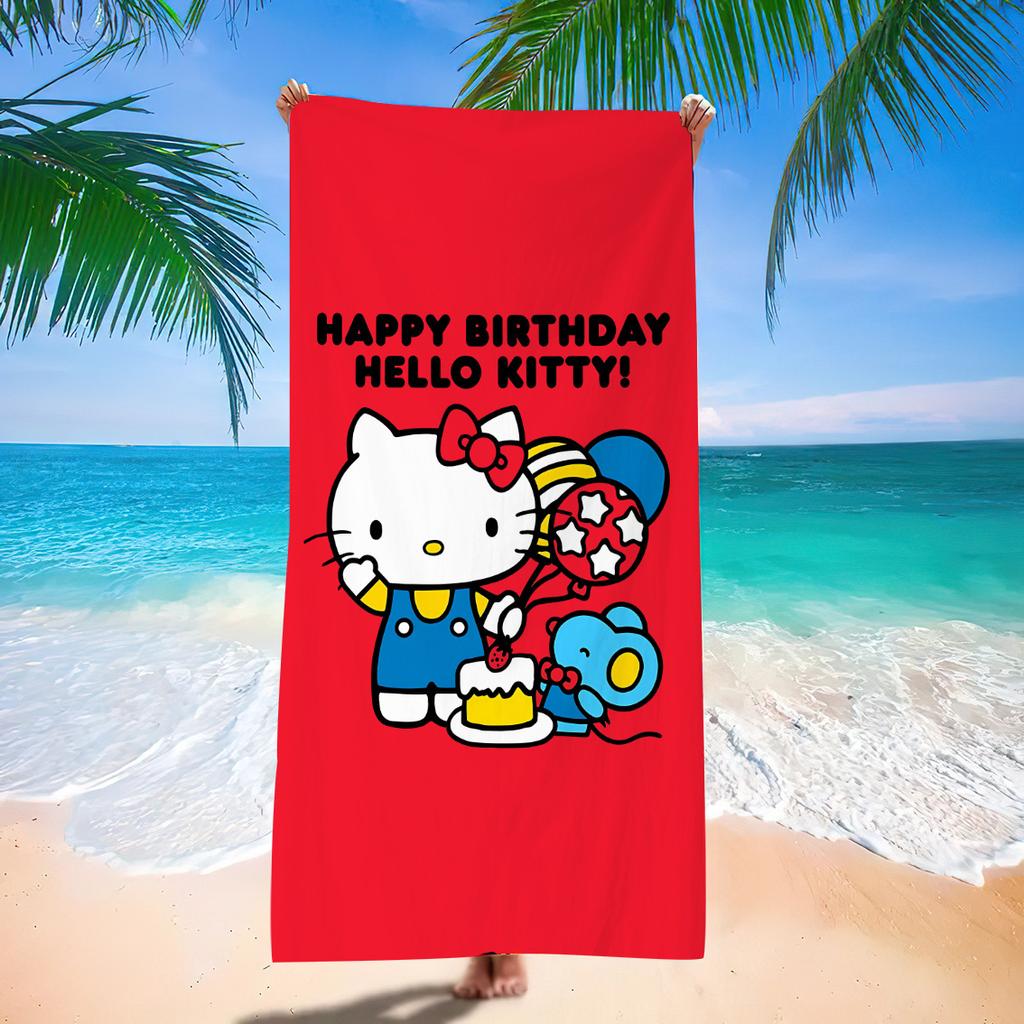 Cute Cartoon Printed Microfiber Beach Towel Quick Dry Soft Absorbent Bath Towel For Seaside