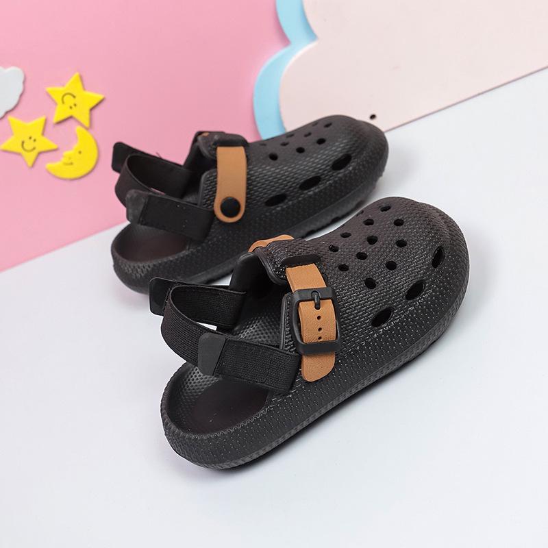 

New Summer Children s Birkenstock Sandals: Breathable, Non-slip, Magic Tape, Perforated for Kindergarten & School Wear Size 190 (19cm, fits 28-29)