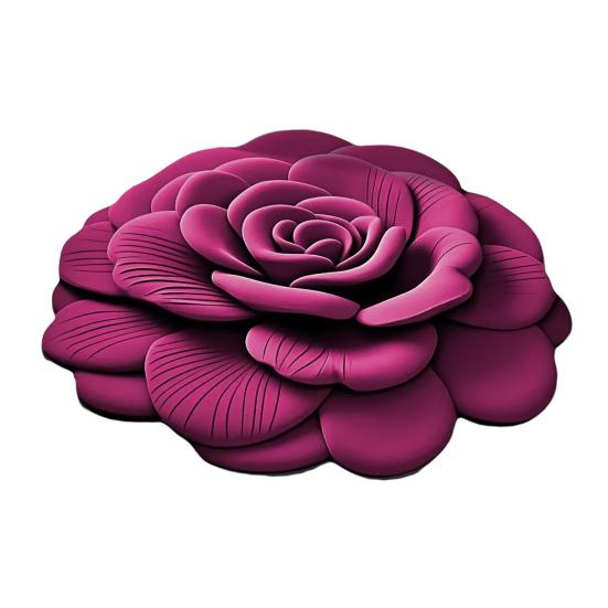 Diatomaceous Earth Bath Mat 3D Peony Pattern Quick Dry Floor Mat