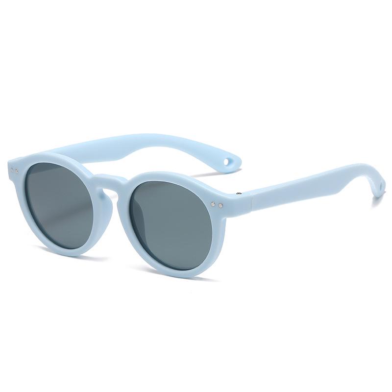 Trendy Kids' Polarized Sunglasses: Soft Silicone, Sun Protection, Stylish Outdoor Eyewear