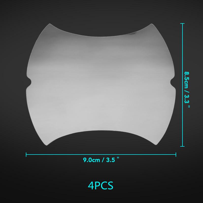 Carbon Fiber Car Door Handle Protective Stickers - 4pcs