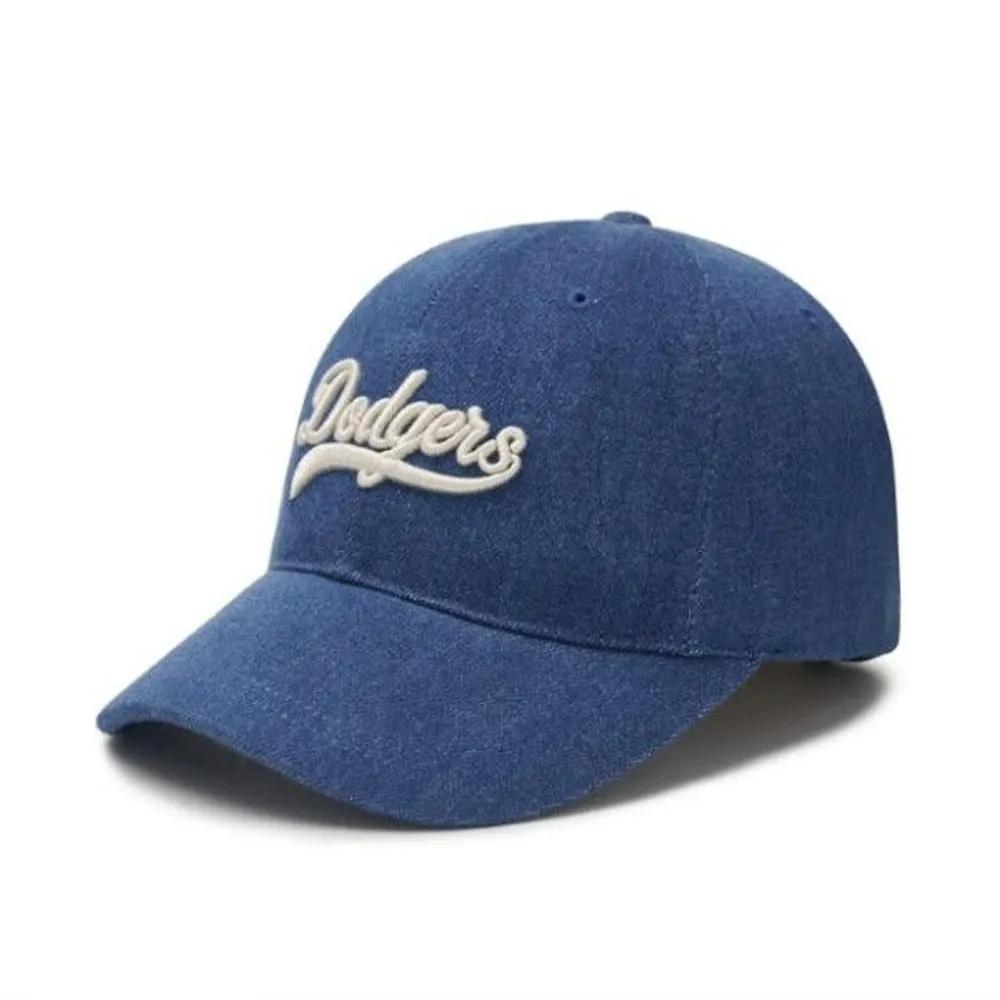 [MLB] M Cap GQC 3ACPVD14N-07INS Varsity Cursive Lettering Denim Unstructured Ball Cap LA Dodgers FREE