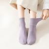 Pure Cotton Women's Mid-calf Socks for Autumn and Winter, All-cotton Boneless Sweat-absorbing Sports Cotton Socks for Women In Autumn
