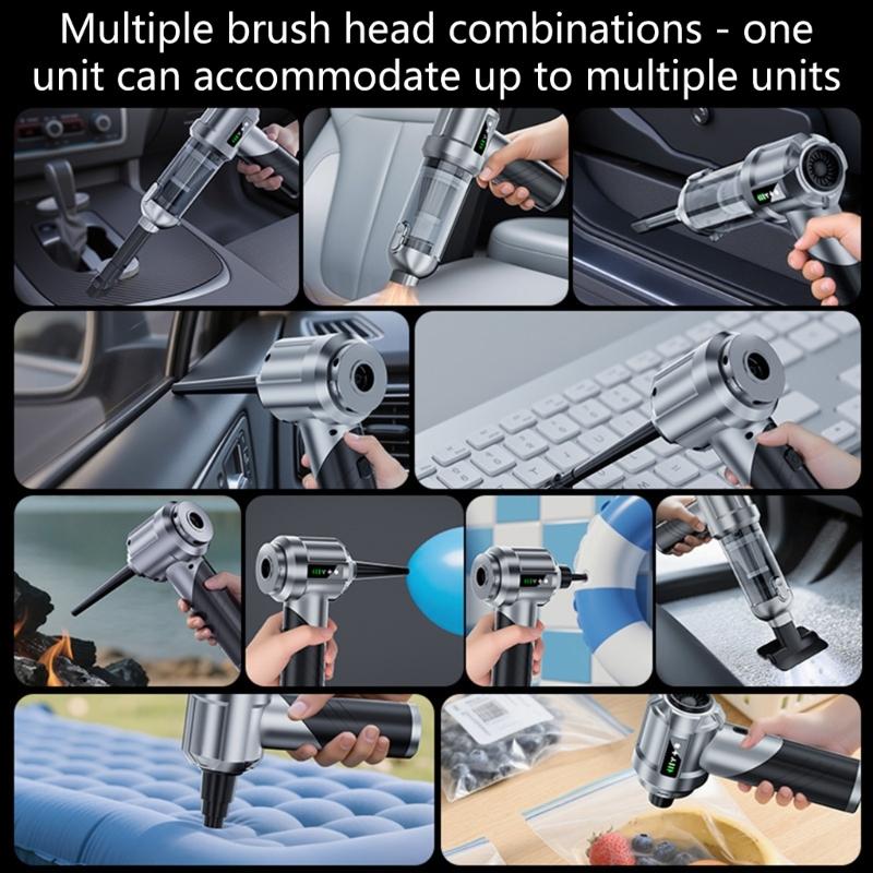 Practical Wireless Car Vacuum Cleaner with 90 Degree Flexible Handle & Removable Filter Suitable for Auto Interior Care