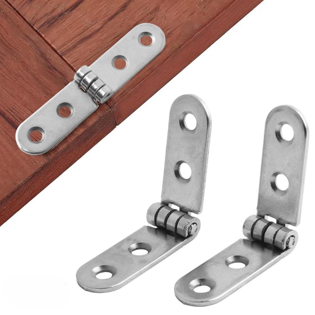 1/2/4/8/10PCS Durable Metal Foldable Hinges High Load Capacity for Woodworking and Furniture