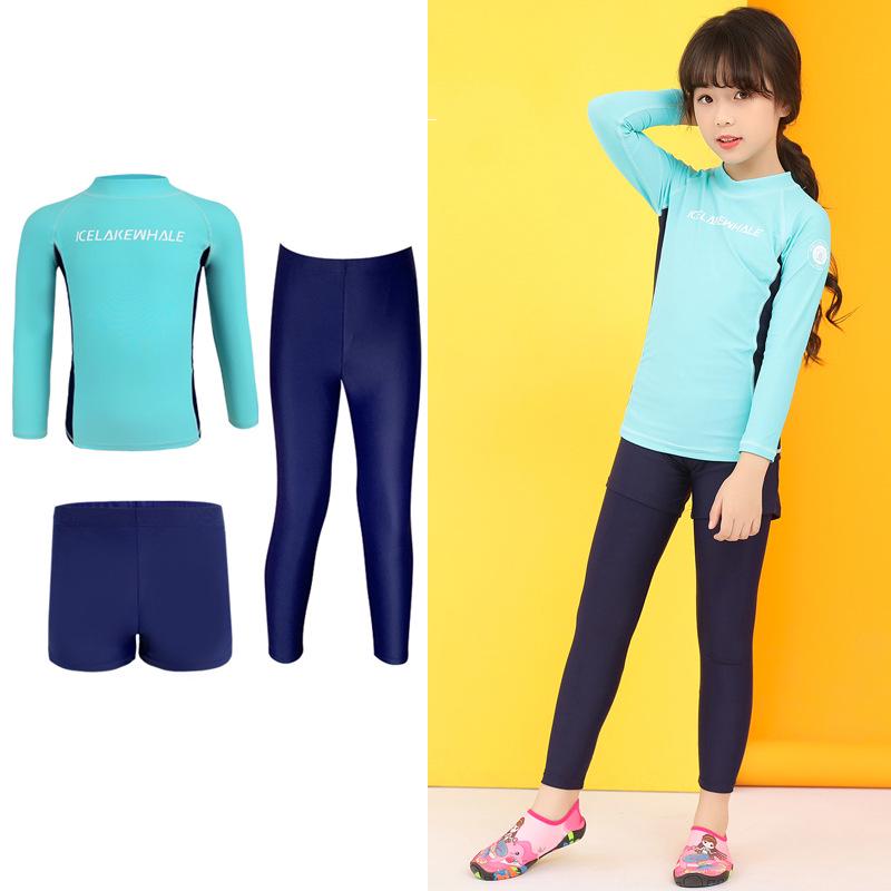 Kids' Long Sleeve Sun Protection Swimsuit - Quick Dry, UV Protection for Boys and Girls