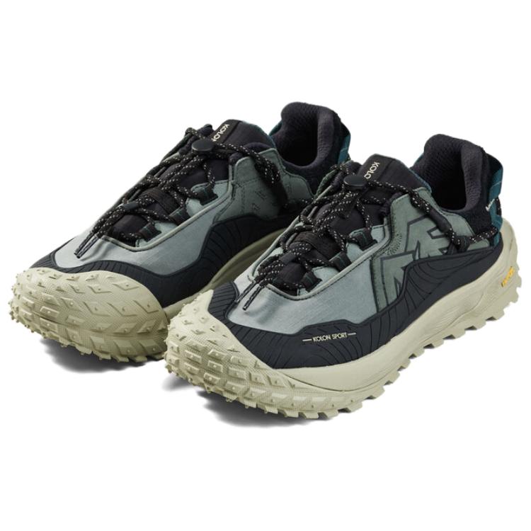 Kolon Sport Litcamp Gtx Comfortable Simple Waterproof Slip-Resistant Durable Low-Top Hiking Shoes Unisex hiking shoes Green LUFG4WTT01-FO