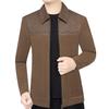 Men's Spring 2026 Color Block Lapel Jacket - Business Casual Versatile Outerwear