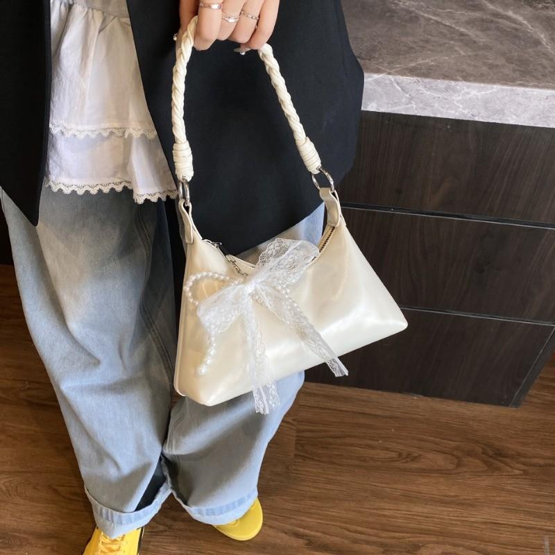 IELGY Korean Version Simple All-Match Commuter Shoulder Casual Bow Underarm Bag