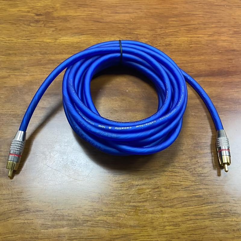 RCA Digital Coaxial Audio Cable,1RCA Male To 1RCA Male Subwoofer Cable Nylon Braided RCA Video Cable for SubwooferGood Product
