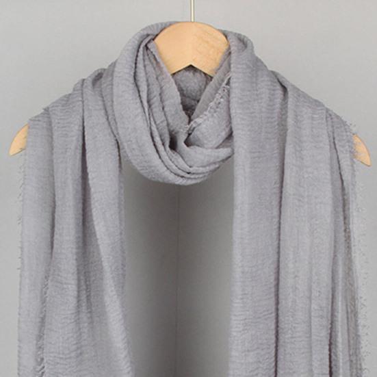 Women Scarf Shawl Solid Color Furry Trim Versatile Shawl Wrap Soft Warm Long Scarf Winter Costume Accessory