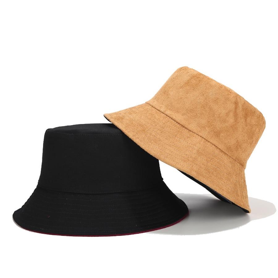 2020 New Suede Wide-brimmed Bucket Hats 