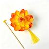Ancient Style DIY Lotus Lamp Material Kit Portable Handmade Hand-Held LED Light Elegant Design Festive Decor