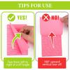 NESCCI 12 Pads Lined Sticky Notes 4x6 Sticky Notes with Lines Self-Stick Note Pads 12 Bright Multi Colors Big Rectangular Sticky Note for