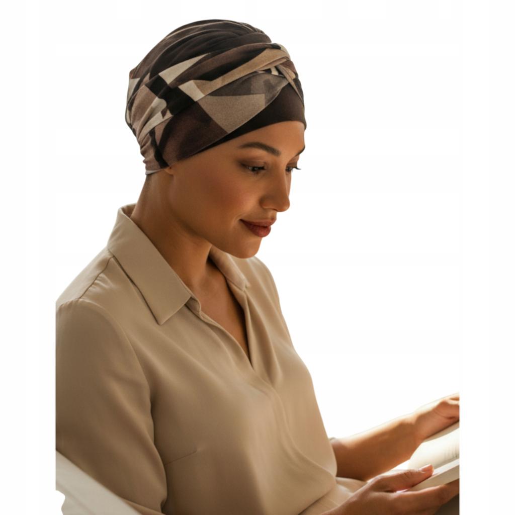 Lena Brown Women' Turban Sweater 527 Autumn Even After Chemotherapy
