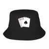 Custom Spades A Poker Bucket Hat Unisex  Women  Fashion Summer Beach Sun FisherUnisex Cap