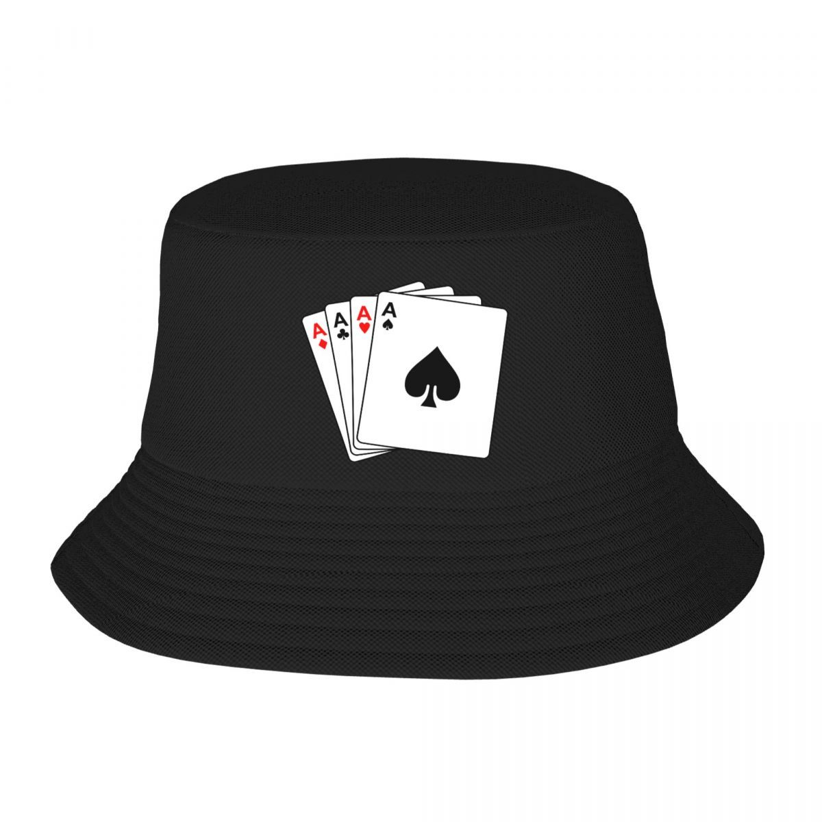 

Custom Spades A Poker Bucket Hat Unisex Women Fashion Summer Beach Sun FisherUnisex Cap