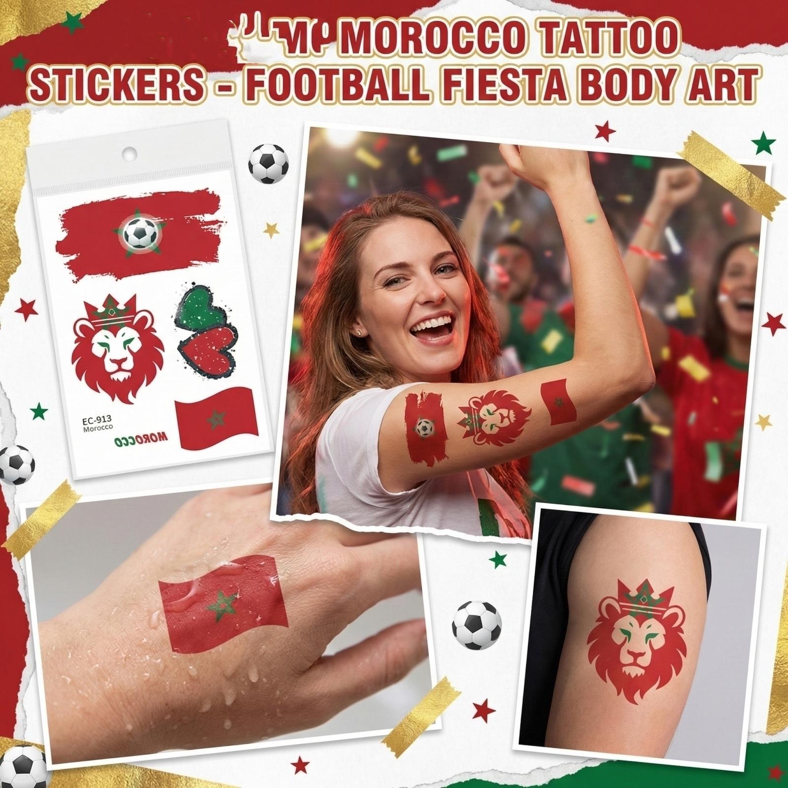 

Football Game Party Stickers, Fan Party Temporary Face Stickers One Size