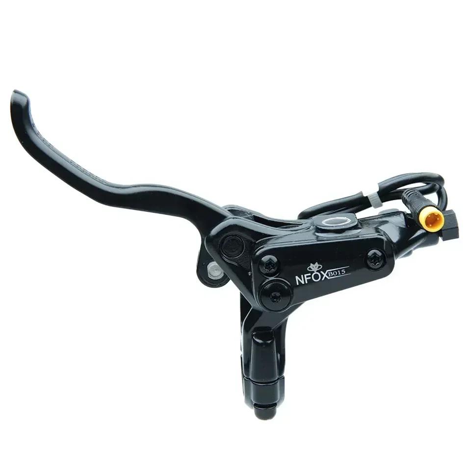 NFOX B015 4-piston Disc Hydraulic Brake E-bike Folding Mountain Bike Bicycle Power Off Black Red 160 180 203 Roto Split Tube New