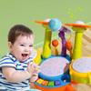 Colorful Early Education Multi-functional Drum Set With Microphone And Piano Toy Instruments For Kids Ages 2 To 6 Years
