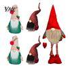 White Black Gnome Beards 12Pcs Beard And Nose Kit, DIY Christmas Craft Supplies with Faux Fur Fabric for Crafts Plush Wooden Ball Noses Doll