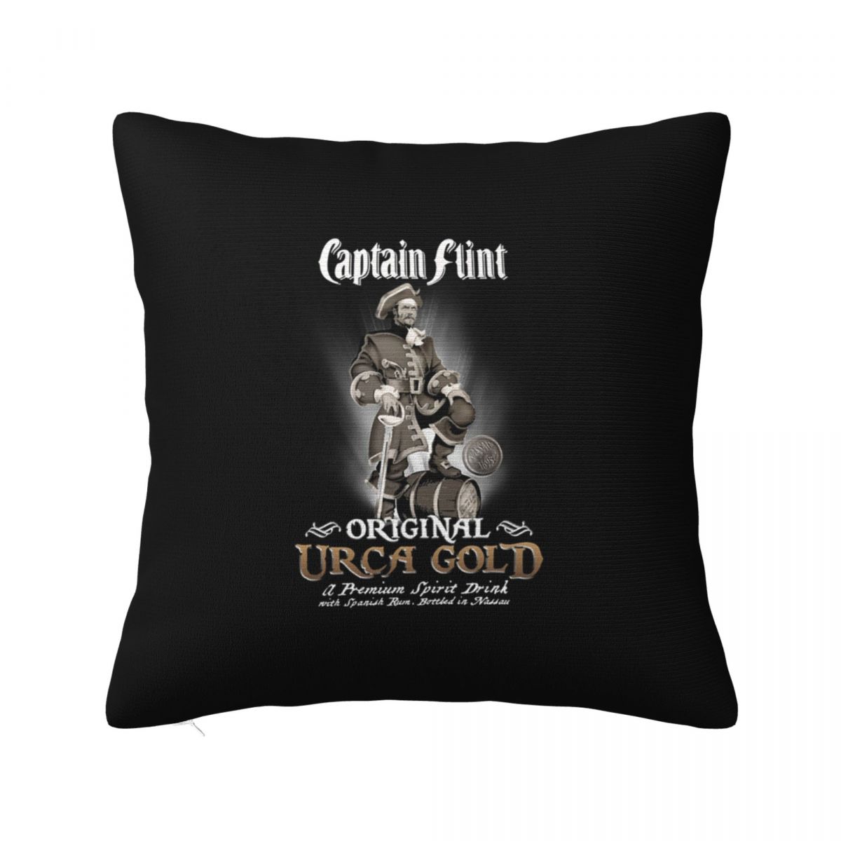 

Captain Morgan Square Pillowcase Cushion Cover Pillow Case Throw Pillow Cover for Home Sofa Living Room 12x12Inch