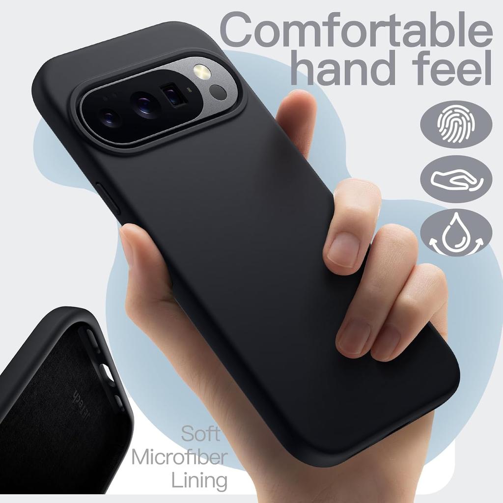 Fashion Solid Colour Shockproof Protective Liquid Silicone Phone Case For Google Pixel 10 9 8 ProXL Pro 10A/9A/8A