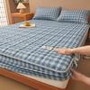 Unprinted Cotton Mattress Three-piece Set of Padded Cotton Thickened All-inclusive Simmons Mattress Protective Cover Non-slip