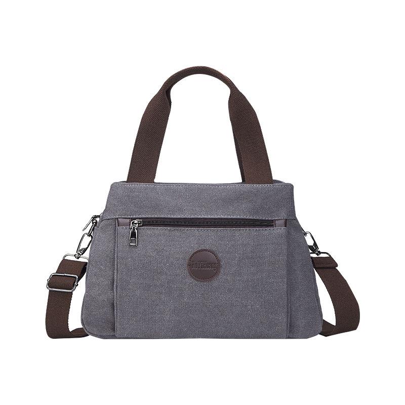 

Холщовая сумка, женская универсальная повседневная сумка-мессенджер, многофункциональная сумка на одно плечо, сумка большой вместимости 32*13*22cm серый