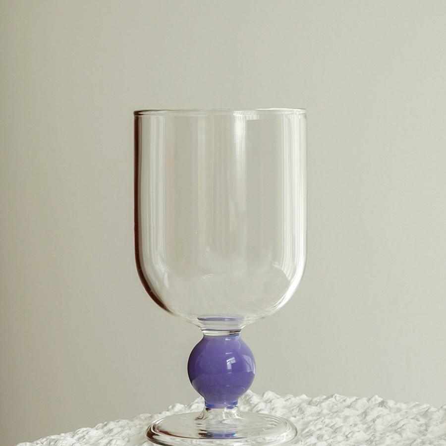 Multi-Colored French Glass Champagne Flute Wine Cup 260ml
