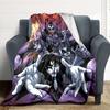 1pc KISS Band Flannel Blanket, Soft Skin Friendly with Digital Printing, Various Sizes Available for Family, Friends, Birthday