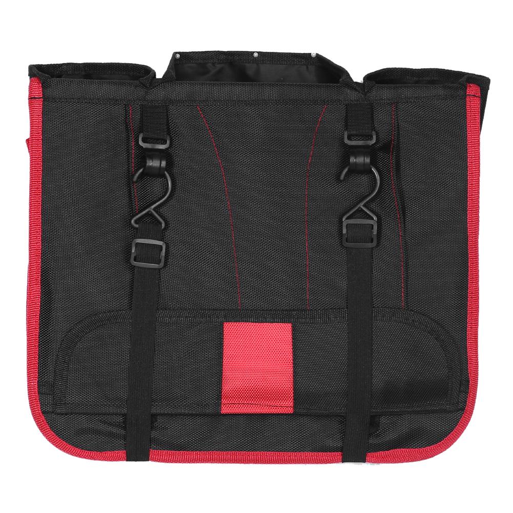 Car Seat Back Organizer Multi-Pocket Storage Bag Oxford Cloth Bag Anti-Kick Pad