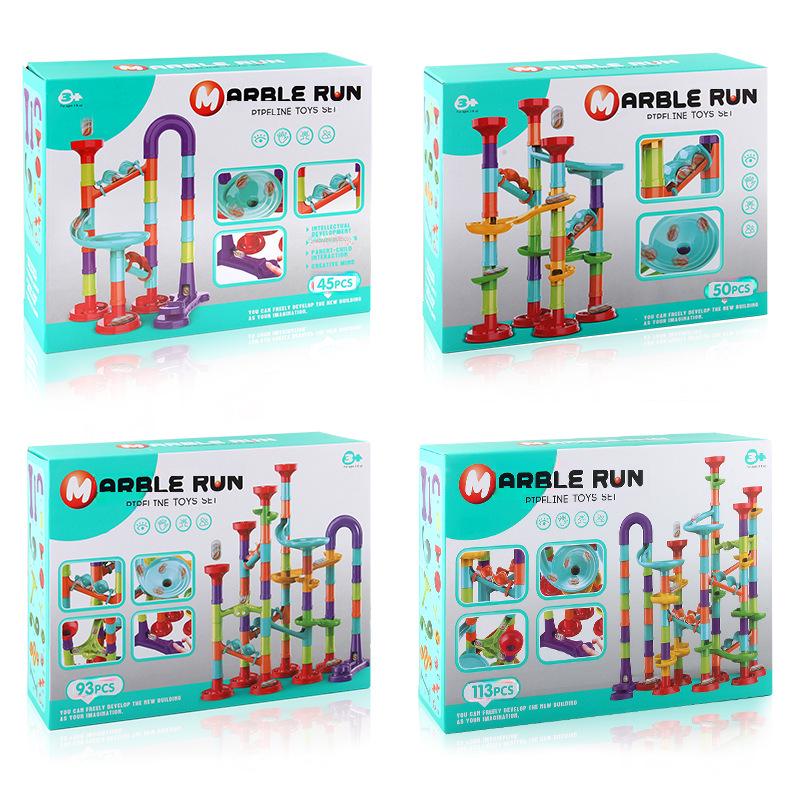 142-Piece Ball Track Music Stacking Puzzle Building Blocks Toy Set