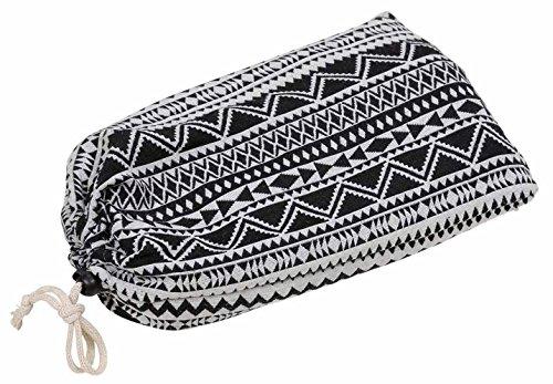 Captain Stag Camping Picnic Sheet, Mat, Rug, 100x180cm, with Storage Bag, Geometric, CS Black Label, UP-2567