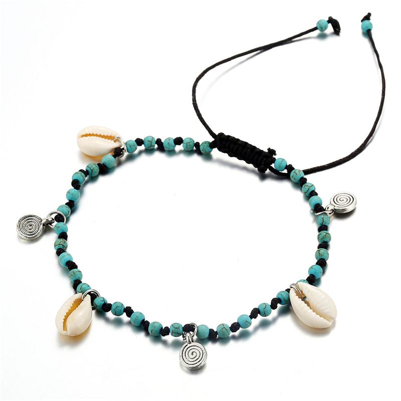 Vintage Multiple Layers Anklets For Women Retro Elephant Sun Pendant Foot Jewelry Barefoot Sandals Ankle Bracelet on the Leg New
