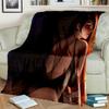 3D Tifa Aerith Sexy Lace Girl Game Cartoon Blanket,Soft Throw Blanket for Home Bedroom Bed Sofa Picnic Office Cover Blanket Kids