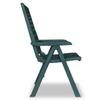 VidaXL 2 pcs Chaises inclinables de jardin Plastique Vert