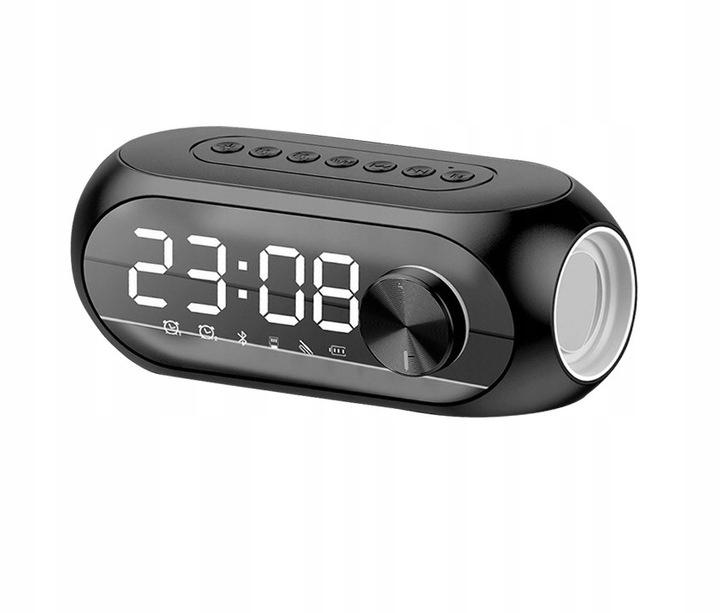 Głośnik Lustrzany Bluetooth 5.0 Zegar Radio Alarm
